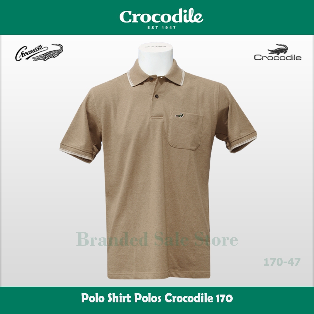 Crocodile Kaos Kerah Pria Polos Warna, Men Polo Shirt Original  70-47