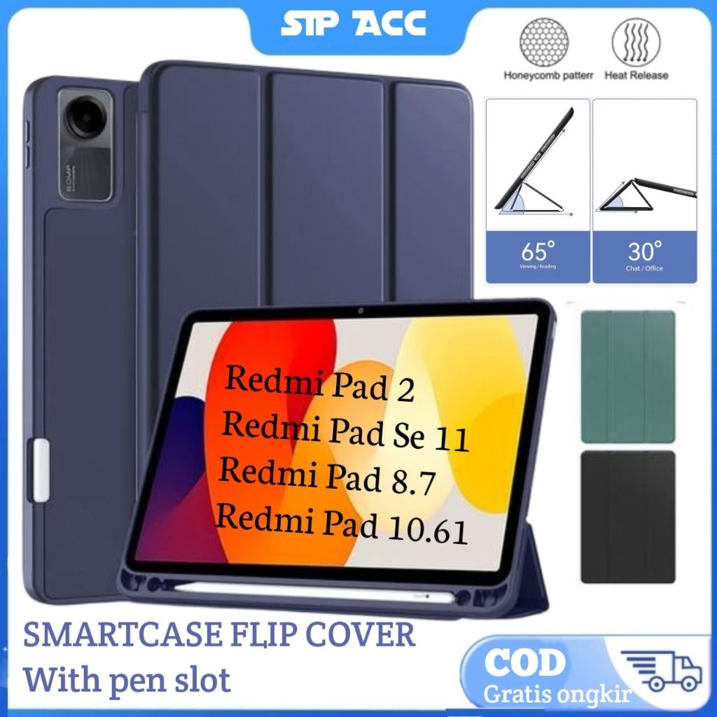 Case Redmi Pad 2 / Case Redmi Pad SE 8.7 11 Inch / Casing Redmi Pad SE / Flip Cover Redmi Pad SE