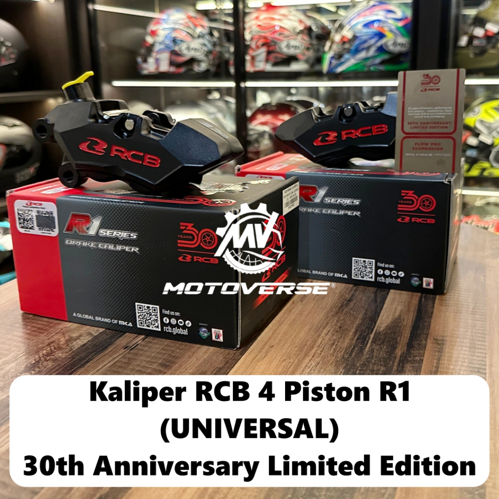 Kaliper 4P RCB R1 Universal 30th Anniversary Special Edition Brake Caliper Racing Boy 4 Piston Limit