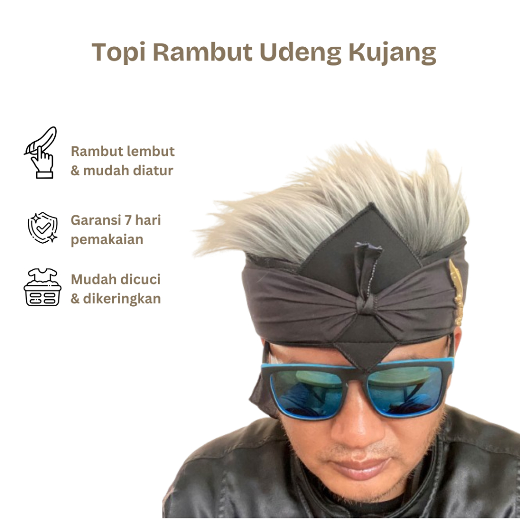 Topi Rambut Udeng Kujang, Udeng Bali, Totopong Sunda, Iket Sunda