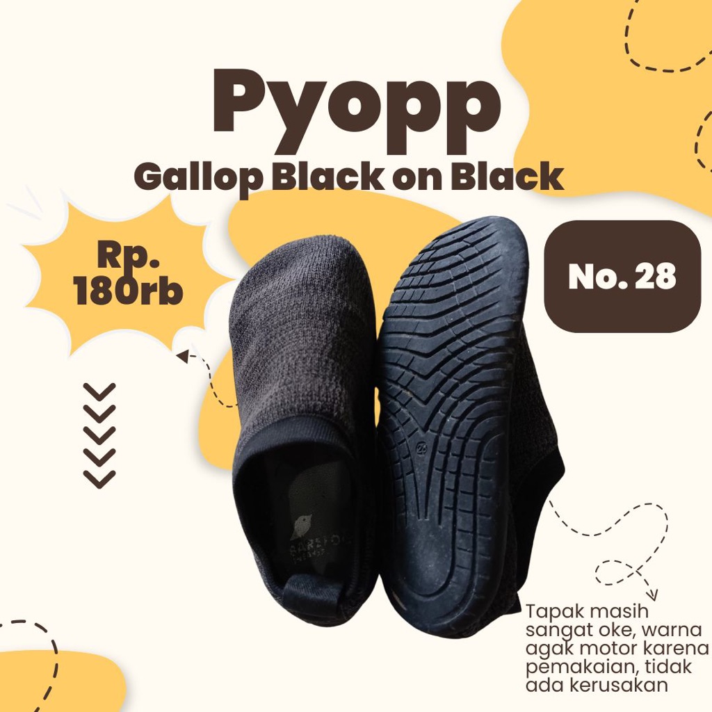 Pyopp Gallop Black on Black Preloved