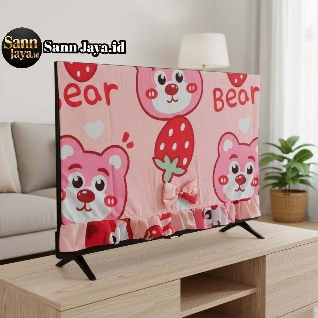 Cover TV Sarung Penutup TV LED 32 Inc Motif Karakter