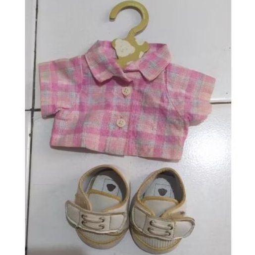 Set baju dan sepatu original teddy house teddy bear