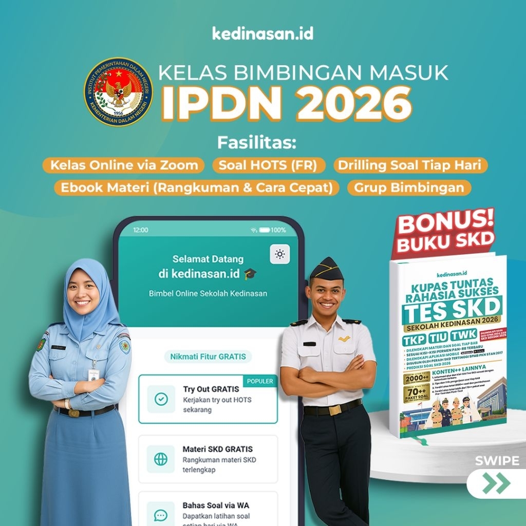 Bimbel Online IPDN 2026 (BONUS BUKU SKD)