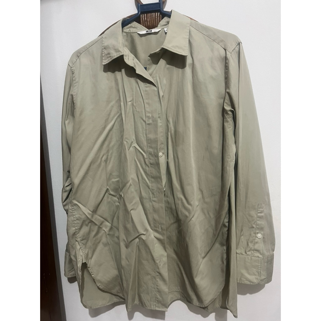 kemeja cewek uniqlo