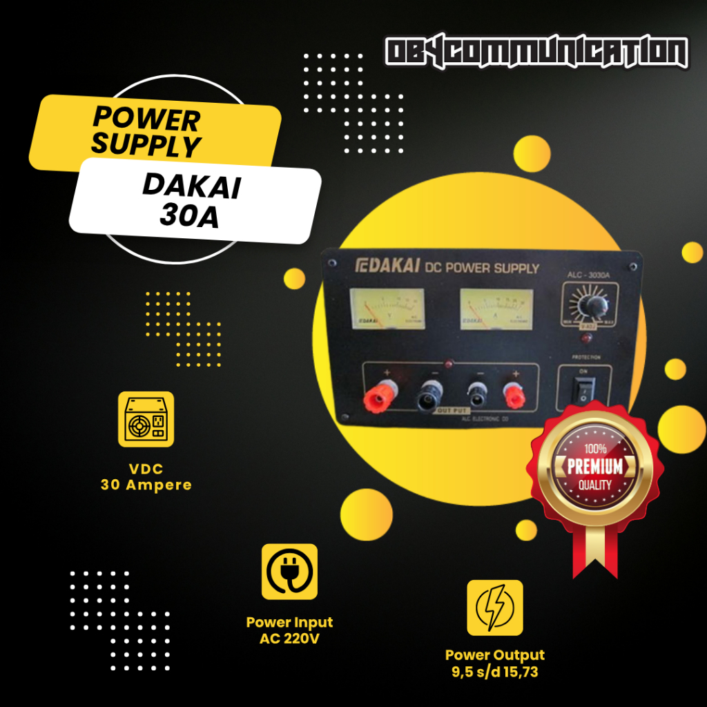 POWER SUPPLY DAKAI 30A ORIGINAL GARANSI RESMI