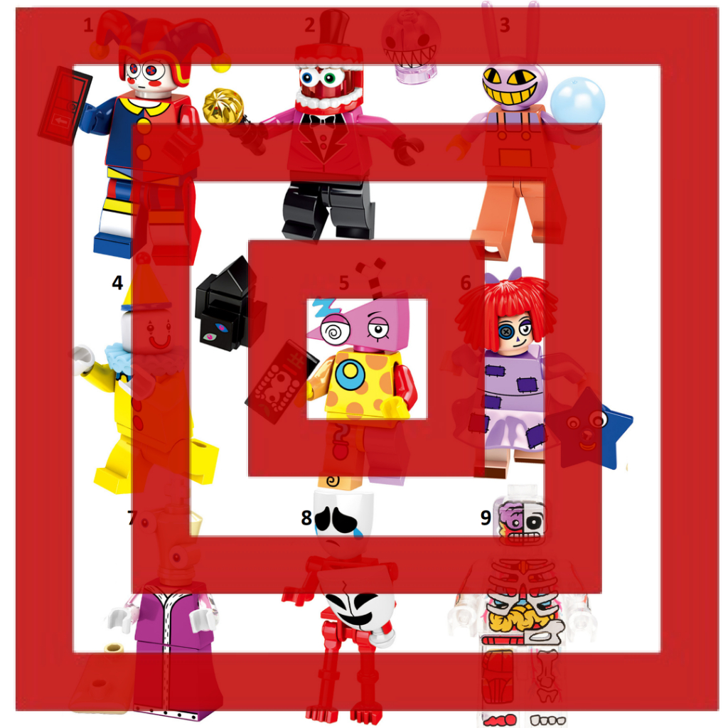 Gooseworx Amazing Digital Circus Anatomical Action Figure Mini