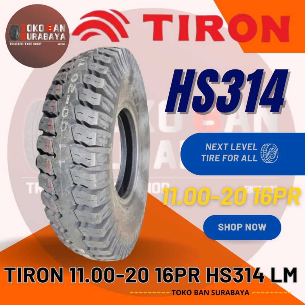 Ban Truk TIRON 11.00-20 16PR HS314 LM 1100-20 1100/20 1100R20 1100 11.00 R20 R 20 16 PR HS 314