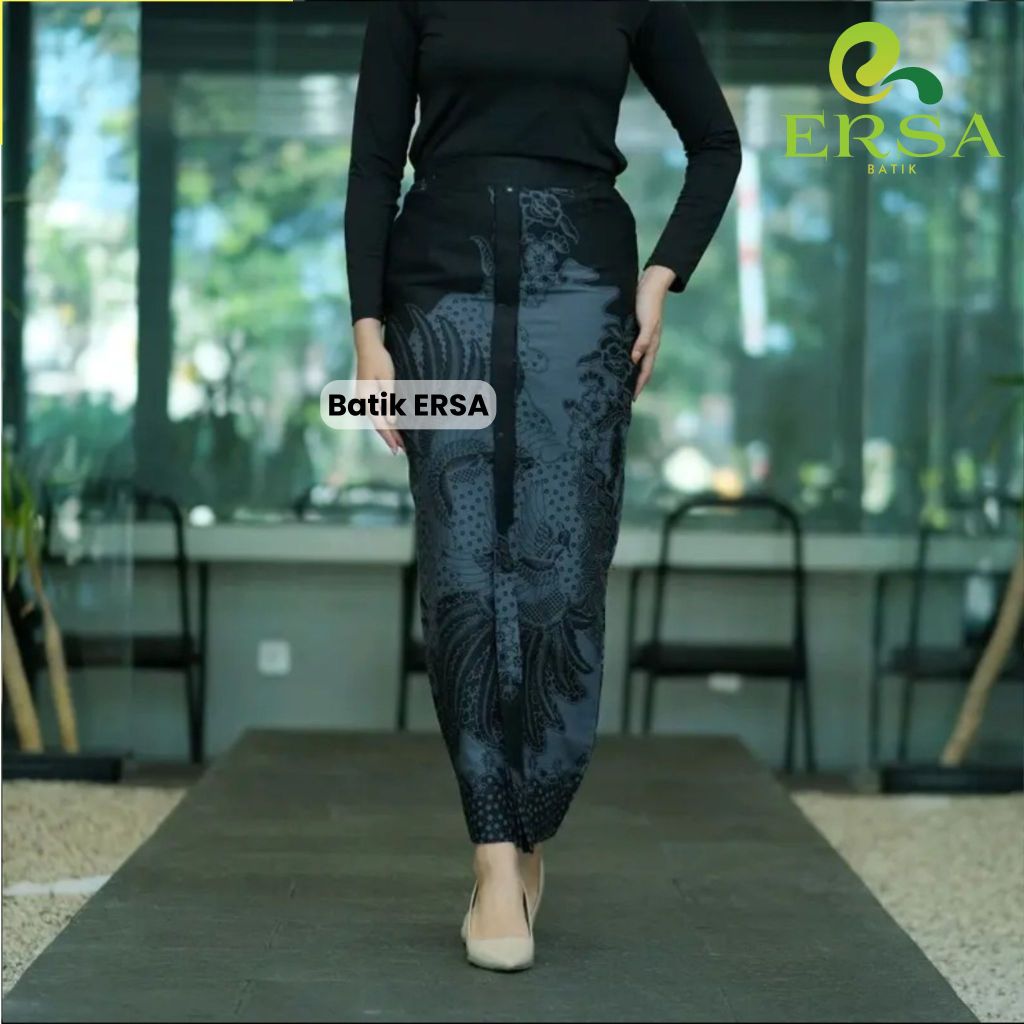 Rok Batik Wanita Jarik Wiru Solo 12.12 Spesial Diskon | Rok Batik Jumbo M-XXL Motif Jhatayu Hitam
