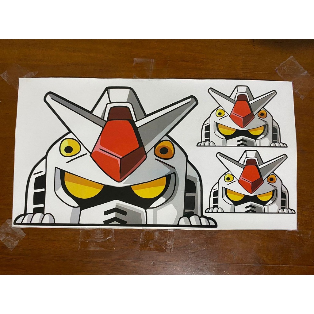 STICKER ANIME-STICKER GUNDAM-STIKER VYNIL ANTI AIR MOBIL-STIKER AESTHETIC HELEM HP MOTOR LATOP