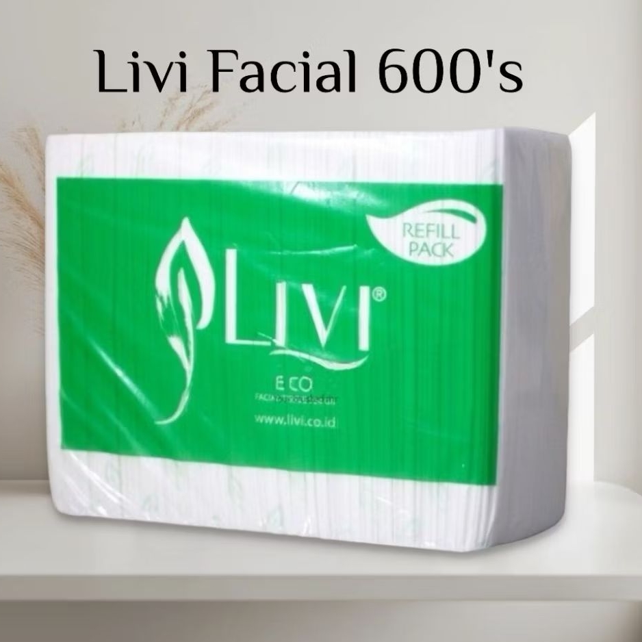 Tisu Tissue Livi Facial 600'sheet / Tisu Facial Livi / Tisu Muka