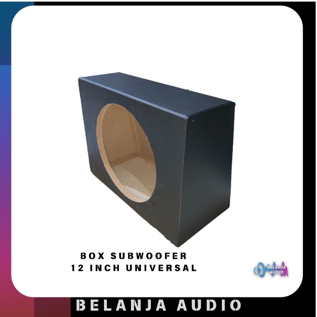 Box Subwoofer Mobil 12 Inch Universal MDF