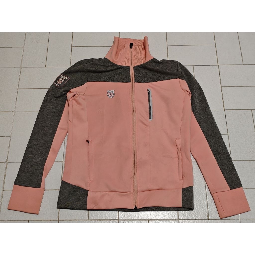 Jaket Sport Running Tracktop K-Swiss Salem Abu