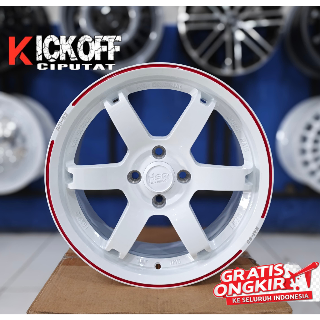 VELG TOKYO HSR RAI S3 R16 VELG MOBIL jazz sigra brio avanza dll