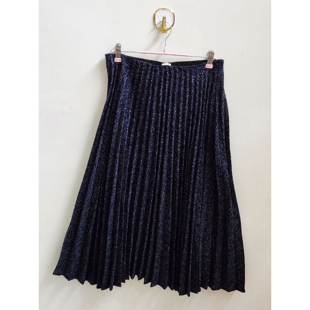 ZARA PLEATED SKIRT ROK WANITA PLISKET REMPEL