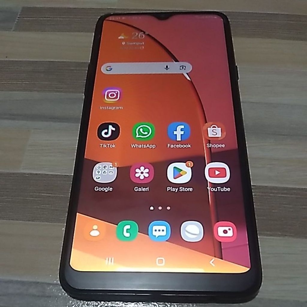 HP SAMSUNG GALAXI A20S RAM 4/64 GB (WARNA HITAM) NORMAL (KET. BACA DISKRIPSI).