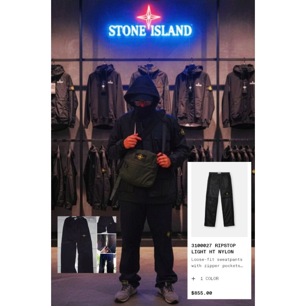 Cargo Pant STONE ISLAND Black