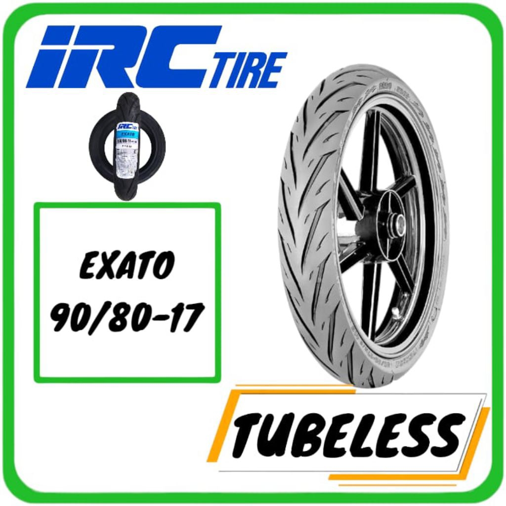 BAN TUBELESS IRC NR 88 EXATO 90/80-17