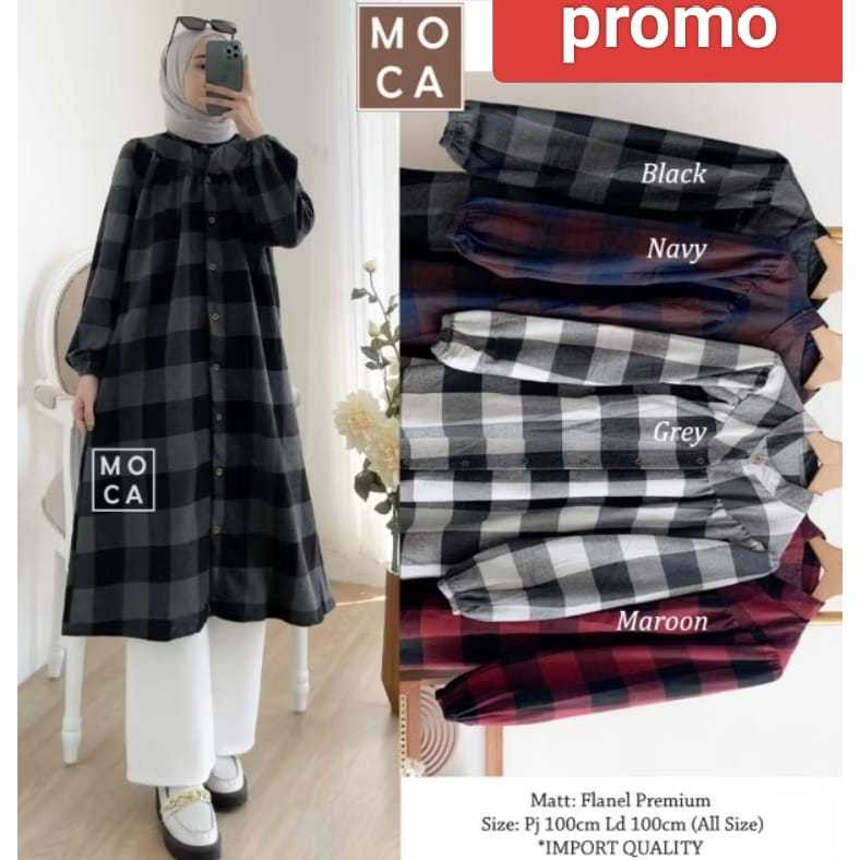LONG TUNIK KOTAK KANCING FULL KANCING AKTIF SAMPAI BAWAH//TUNIK JUMBO//TUNIK TERBARU
