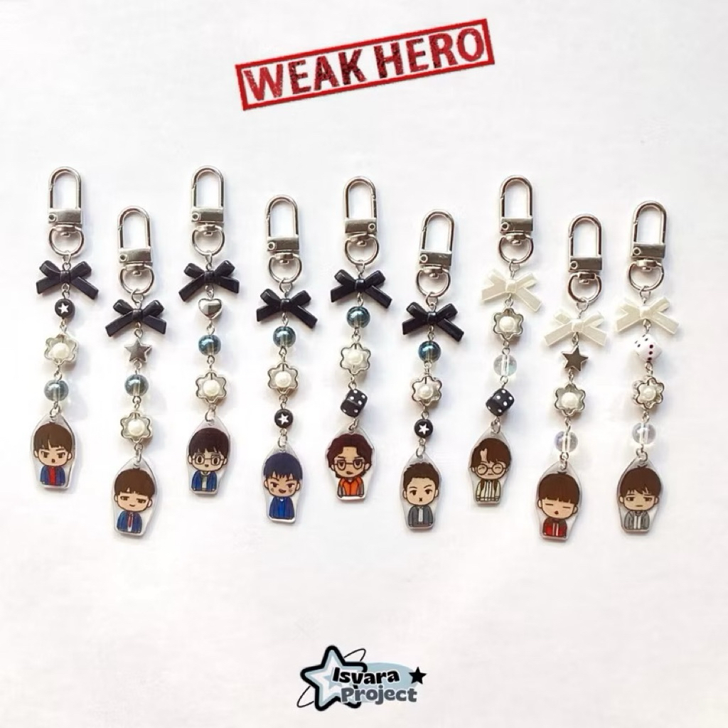 KEYCHAIN WEAK HERO CLASS 1 KDRAMA GANTUNGAN KUNCI KEYCHAIN BAG YEON SI EUN AHN SU HO OH BEOM SEOK WE
