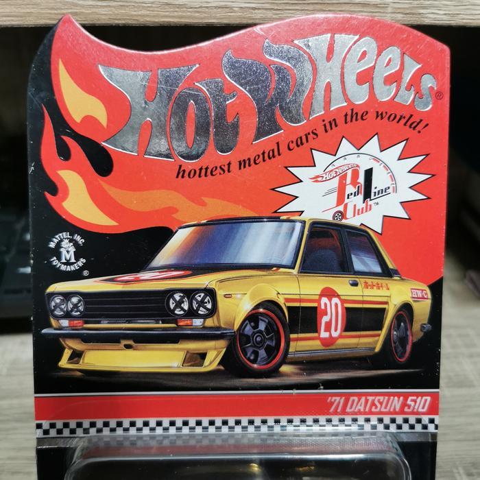 HOTWHEELS RLC 71 DATSUN 510 GOLD