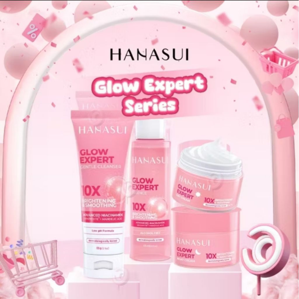 Glow Dan Expert - Hanasui Glow Expert 10x Brightening & Smoothing Series | Day Cream | Night Cream |