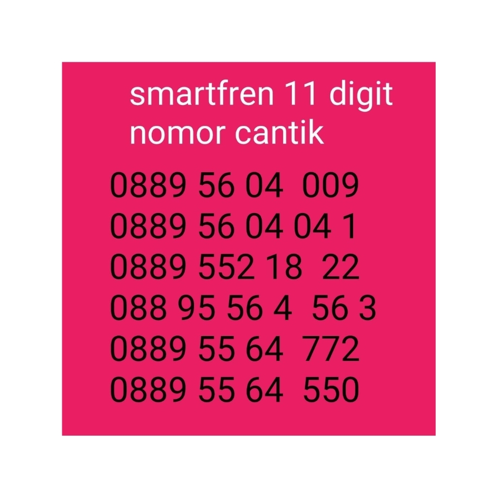 smartfren 11 digit nomor Cantik kuotanya 3GB