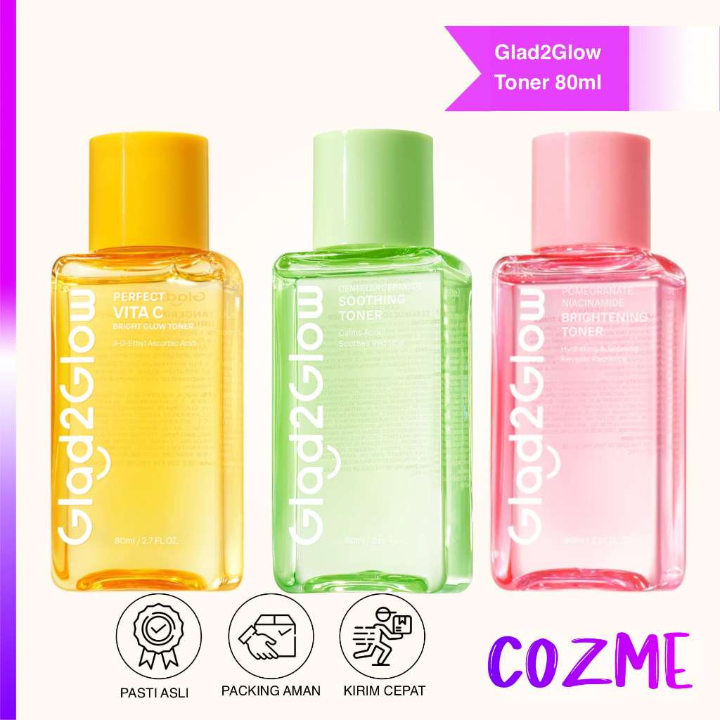 GLAD2GLOW Toner 80mL Series | Brightening | Perfect Vita C | Soothing Toner