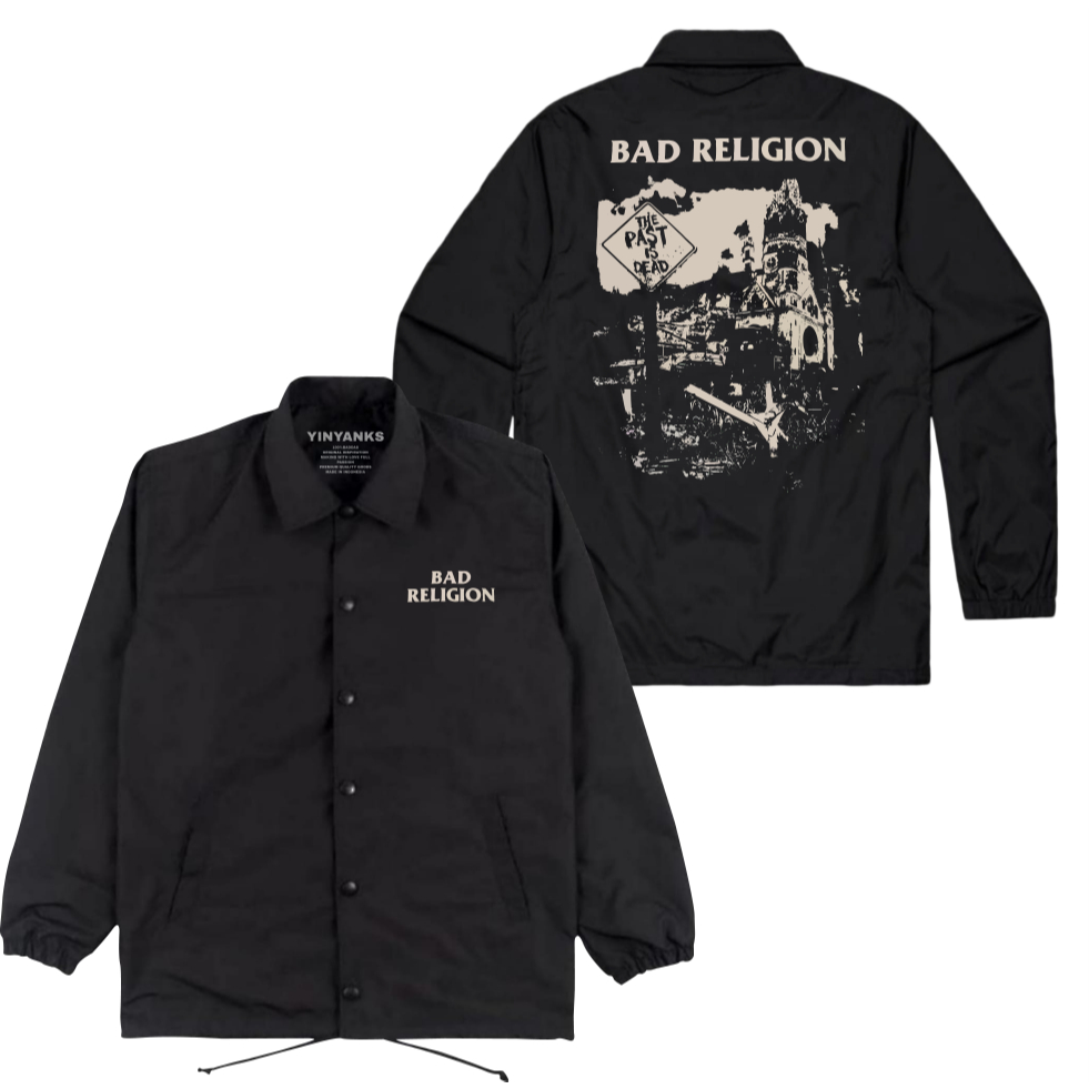The Wasnas Coach Jacket Bad Religion Jacket musik warna Hitam