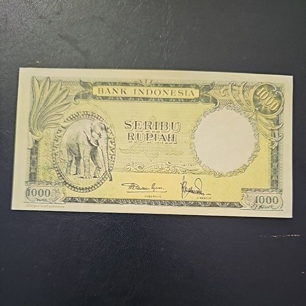 Uang kuno seri hewan langka 1987 kondisi repro / souvenir.