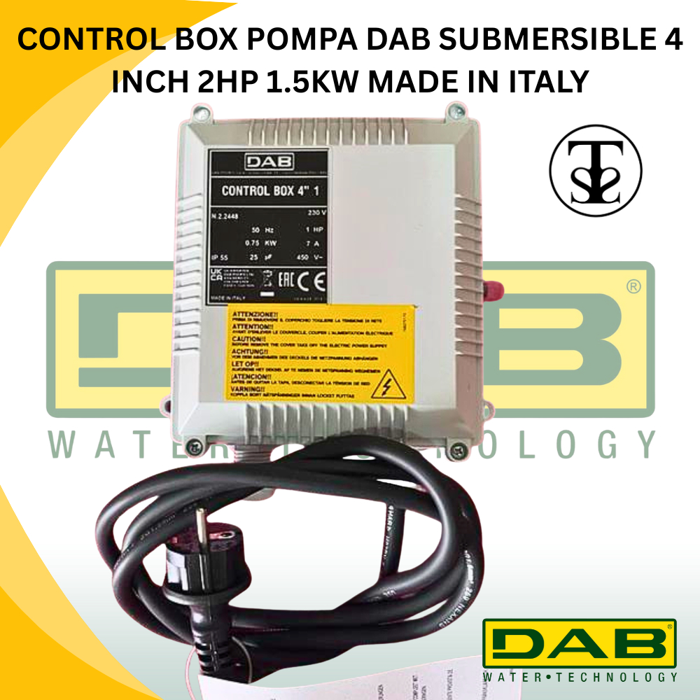 Control Box Pompa DAB Submersible 4 inch 2HP 1.5KW Made in italy