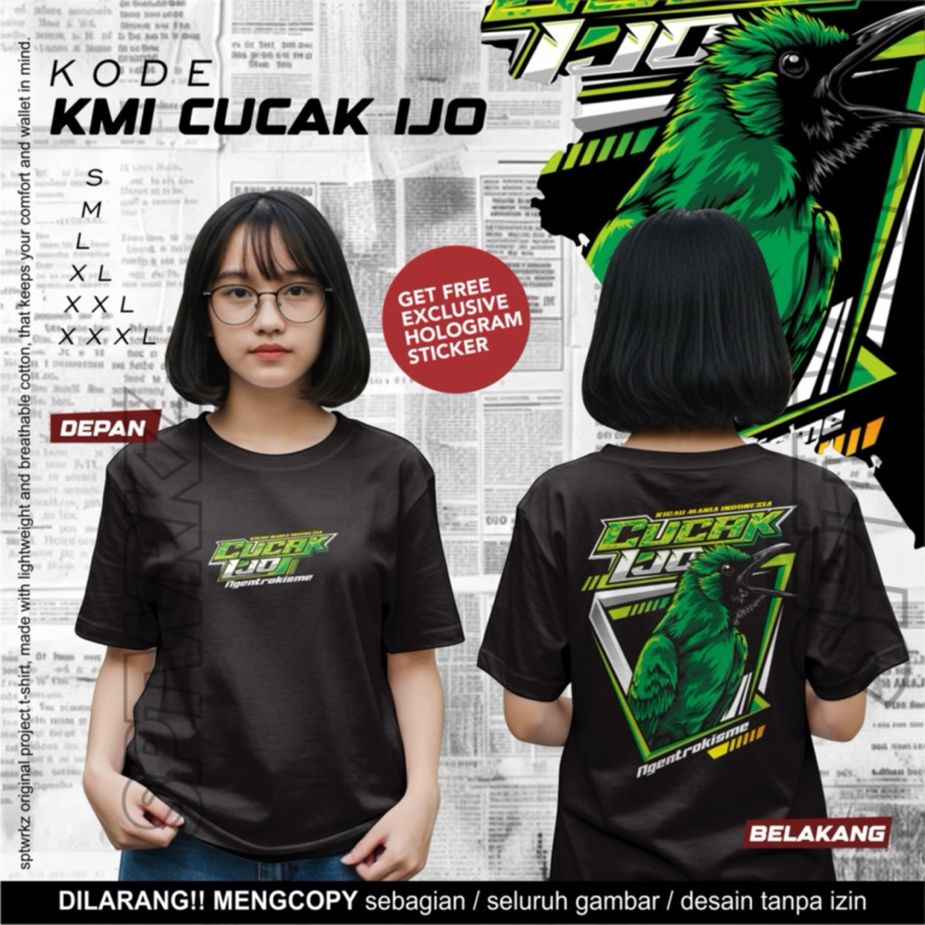 Kaos -CUCAK IJO /T-shirt-KMI CUCAK IJO