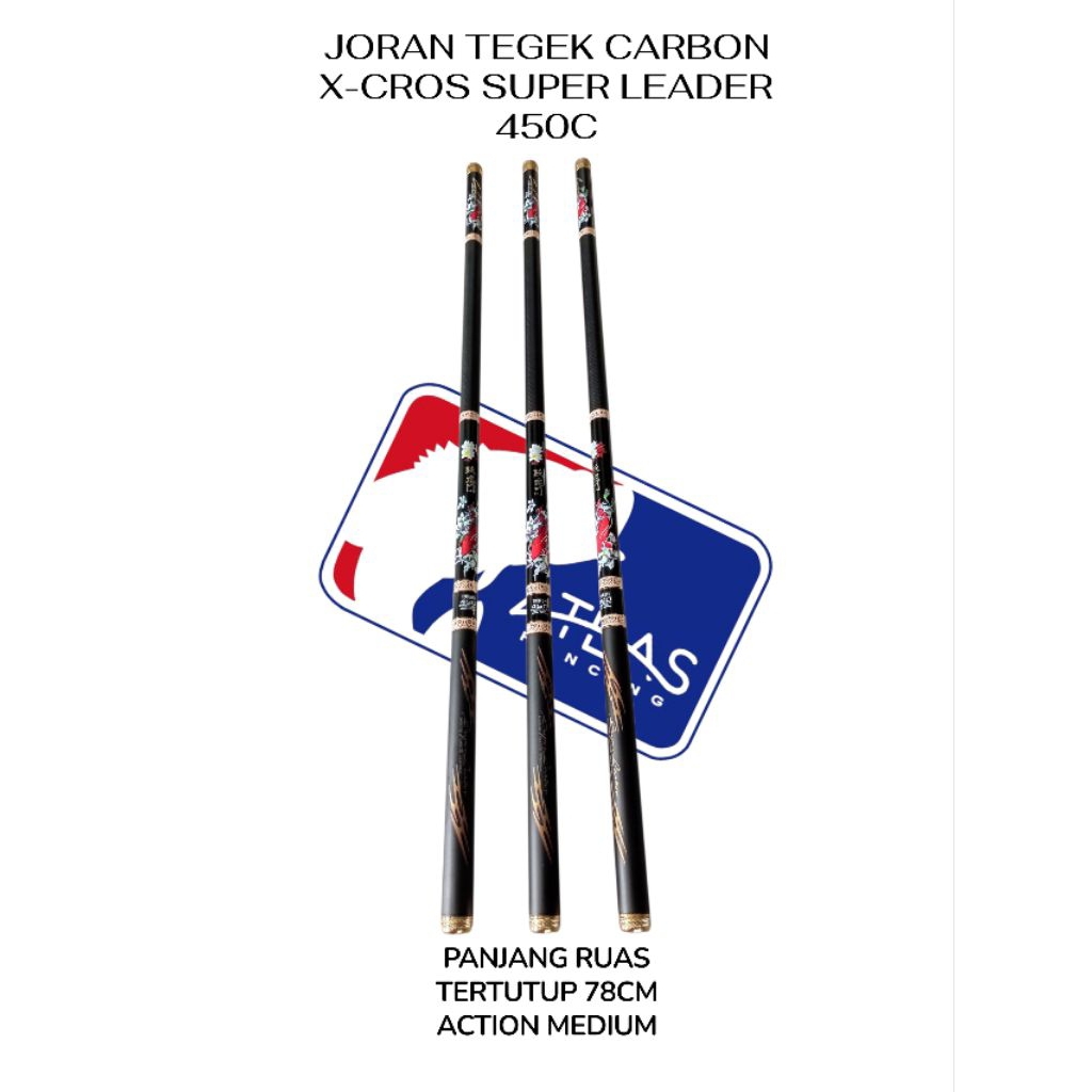 Joran Tegek Carbon X-CROS SUPER LEADER 450CM ACTION MEDIUM HARD