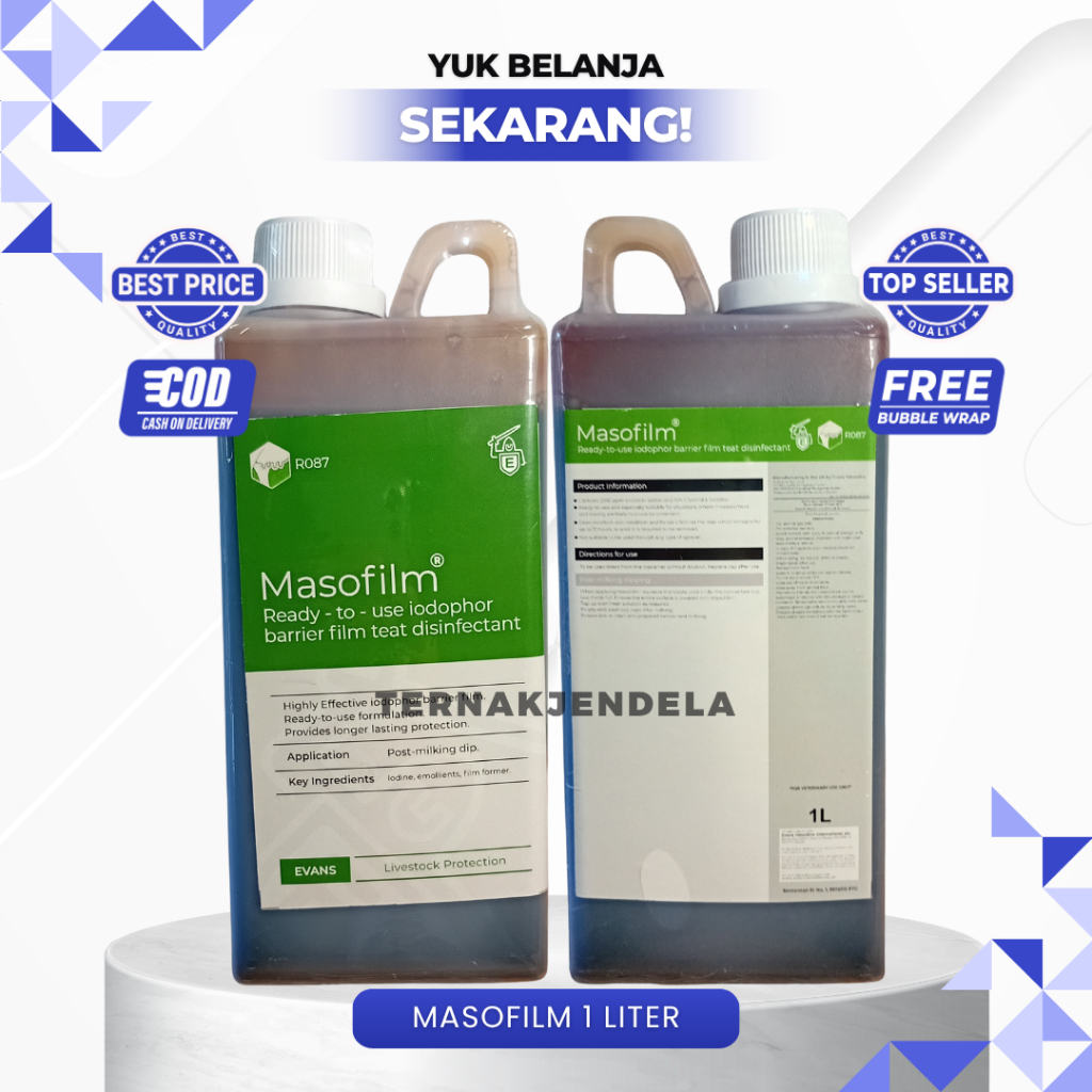MASOFILM 1 LITER - Obat Celup Dipping Ambing Puting Sapi Kambing Perah