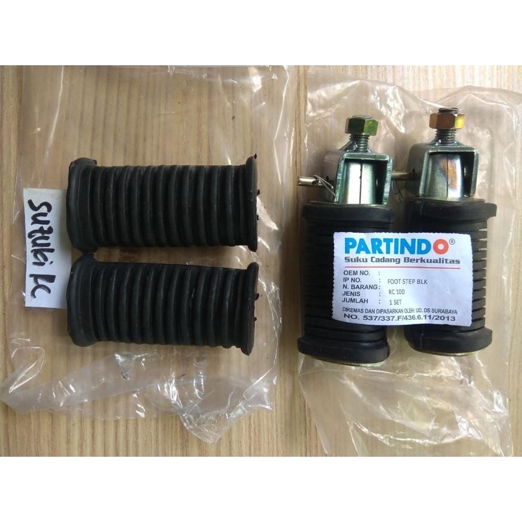 KARET PORSTEP DEPAN BELAKANG SUZUKI RC80 RC 80 RC100 RC 100