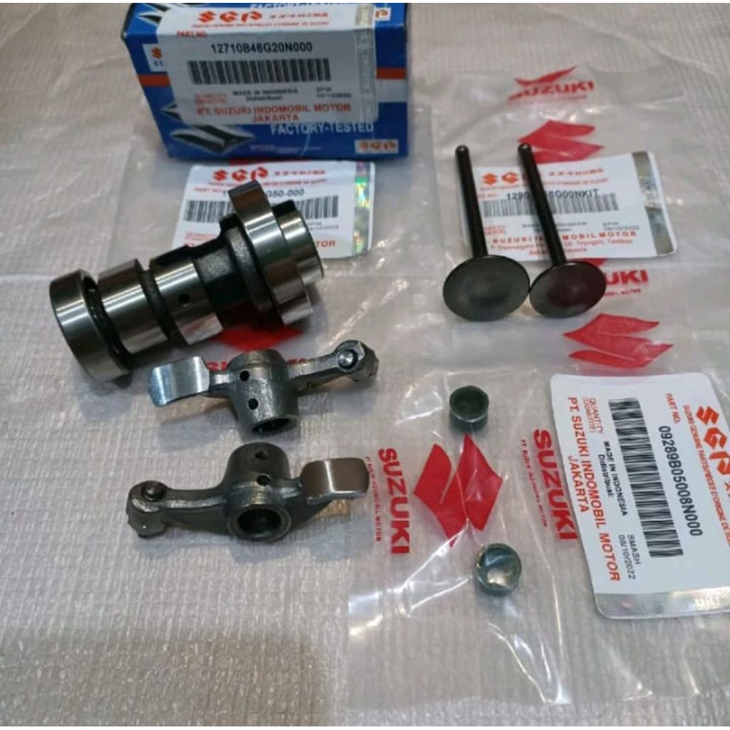 NOKEN AS + PELATUK + PAYUNG KLEP+ SIL KLEP SUZUKI SPIN 125 ASLI BERKUALITAS