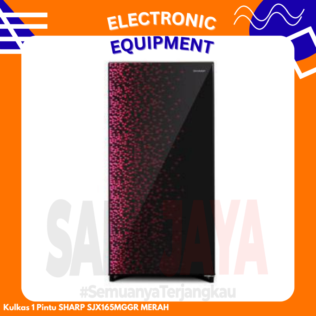 Kulkas 1 Pintu SHARP SJX165MGGR MERAH