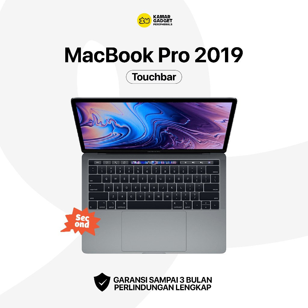 Macbook Pro 2019 Second Touchbar 13inch - Macbook Second Original Laptop Apple Second Ori Bergaransi