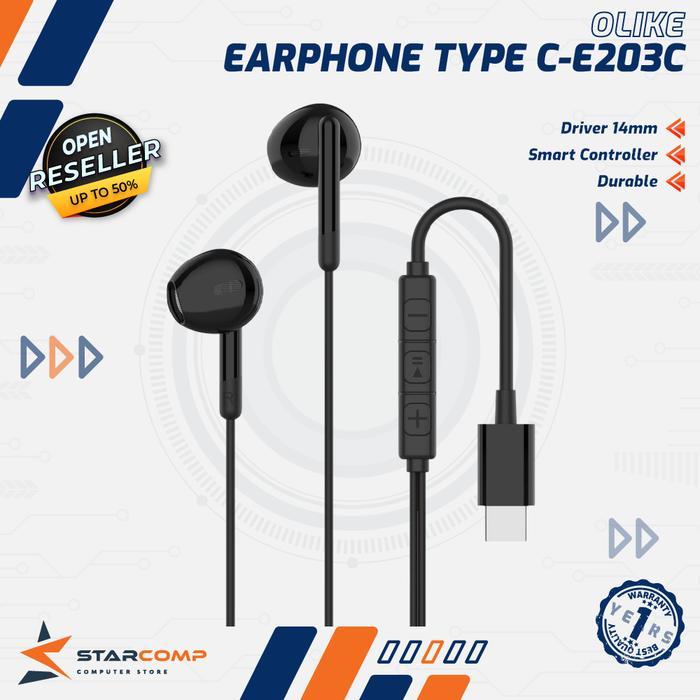 OLIKE Earphone Cable E203C Type C | Earphone Type C - Olike E203C