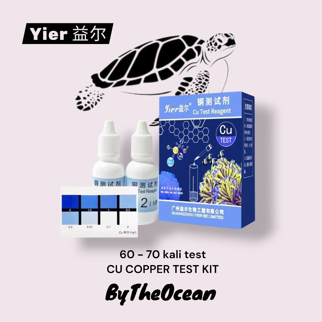 Yier Testkit CU COPPER Alat Uji Kualitas Air Aquarium