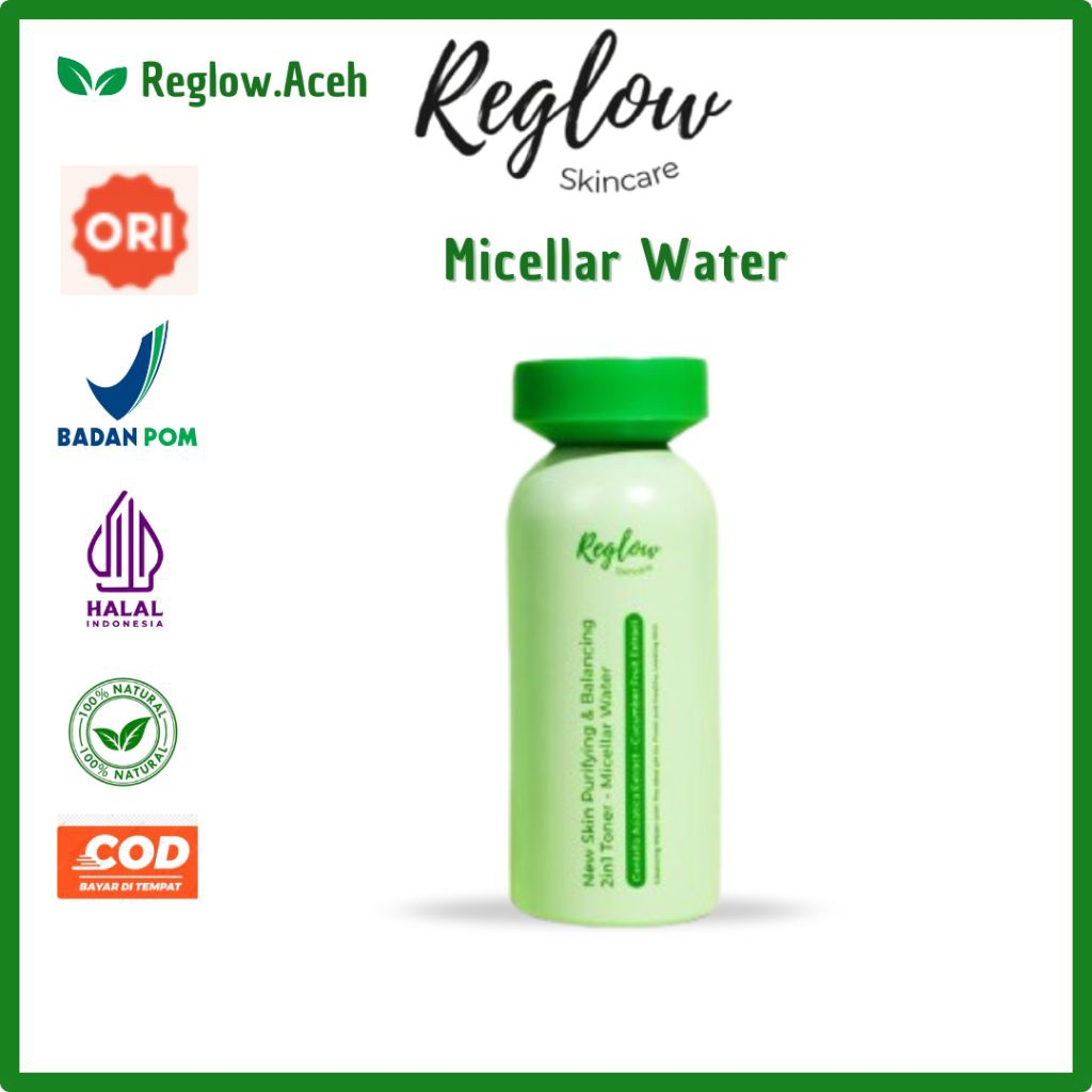 Reglow 2 In 1 Toner & Micellar Water Reglow Toner Reglow Skincare Original Dr Shindy Reglow Aceh