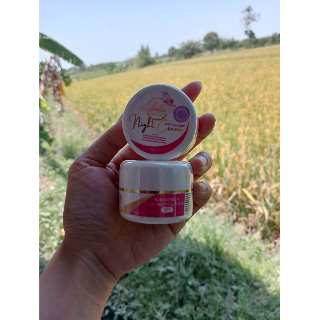 Skincare iralia ecer( malam, sunscreen)