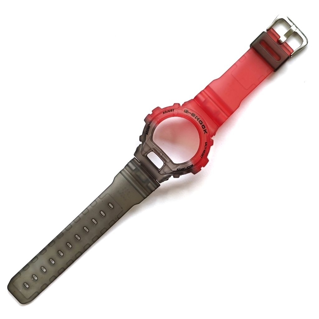 BNB BEZEL STRAP CASIO G-SHOCK GSHOCK DW 6900 DW 6600 JELLY DOFF MERAH GRADASI HITAM