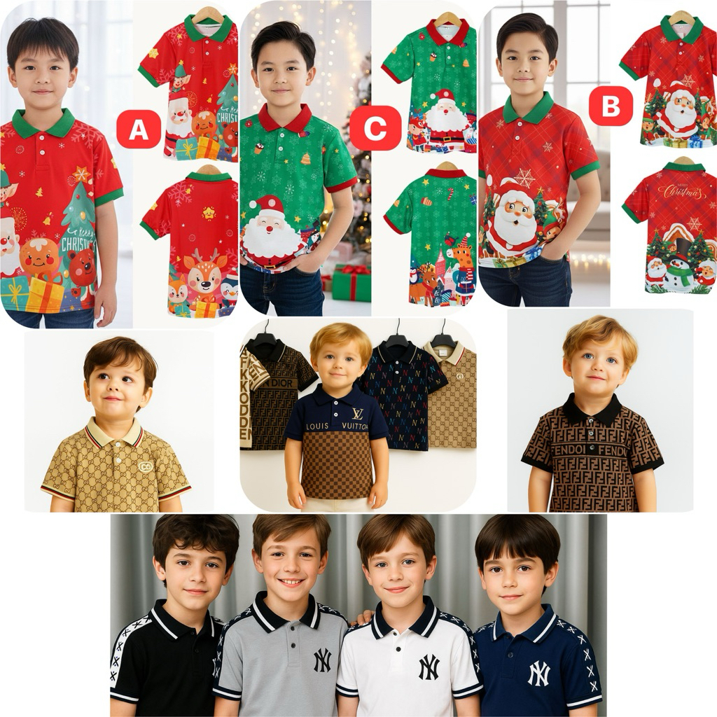 TERMURAH HARGA GROSIR KAOS POLO  ANAK 2-10 TH /KAOS KERAH ANAK ALOHA KAI