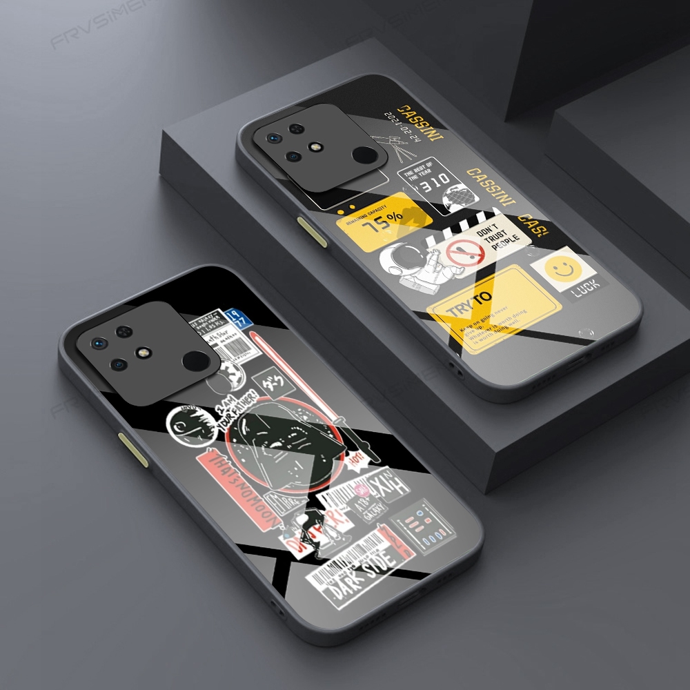 QT4 Soft Hard Case Premium Glossy Mengkilat Motif Astronot Untuk Xiaomi Redmi 10c/Poco C40 - Case mu