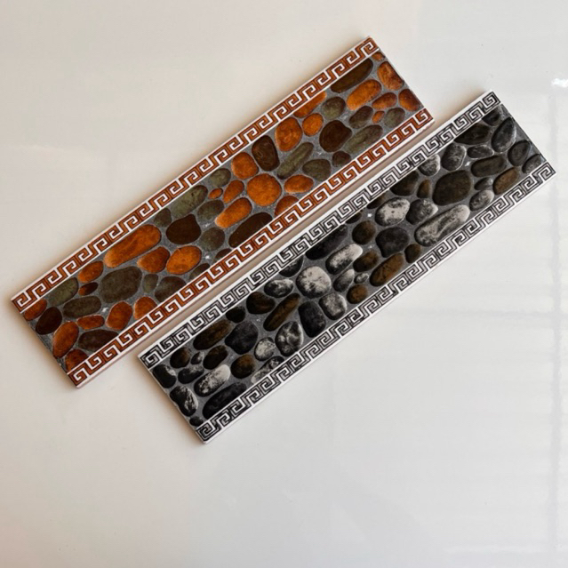 list keramik lantai 10x40 | lis keramik dinding 10x40 stone brown dan grey