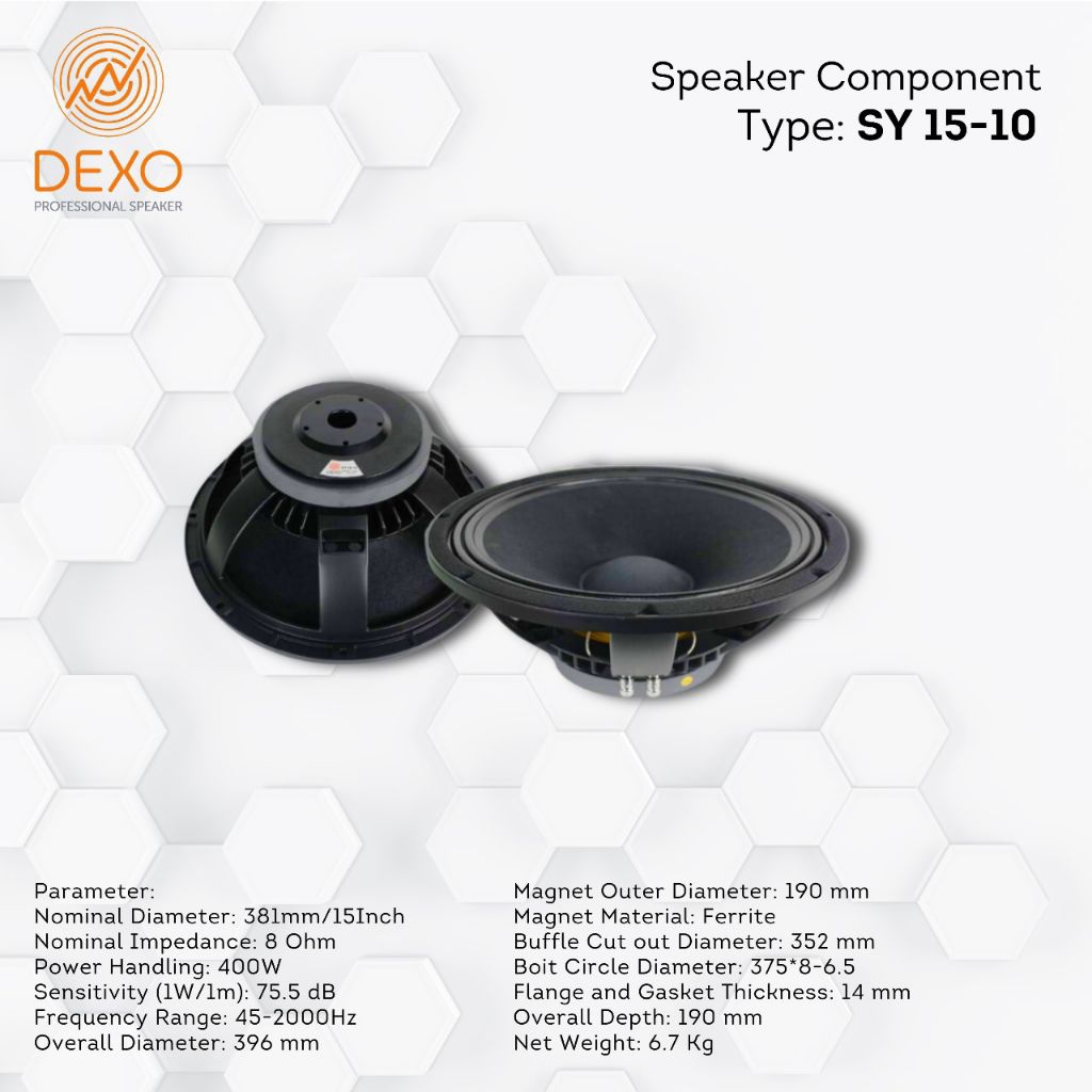 ALL VARIAN SPEAKER 15IN DEXO / SPEAKER DEXO / SPEAKER 15IN DEXO