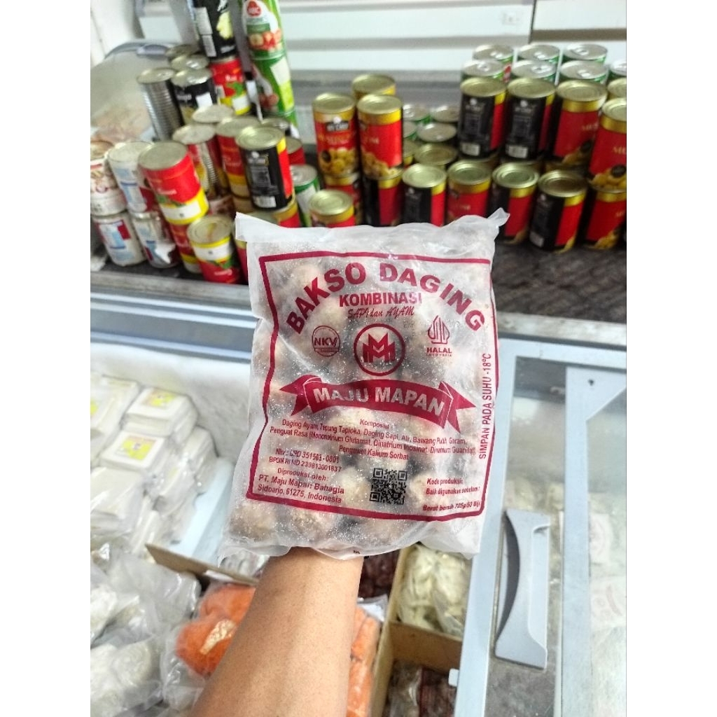 Bakso Pentol Maju Mapan Kombinasi Sapi & Ayam 50 Butir/Biji