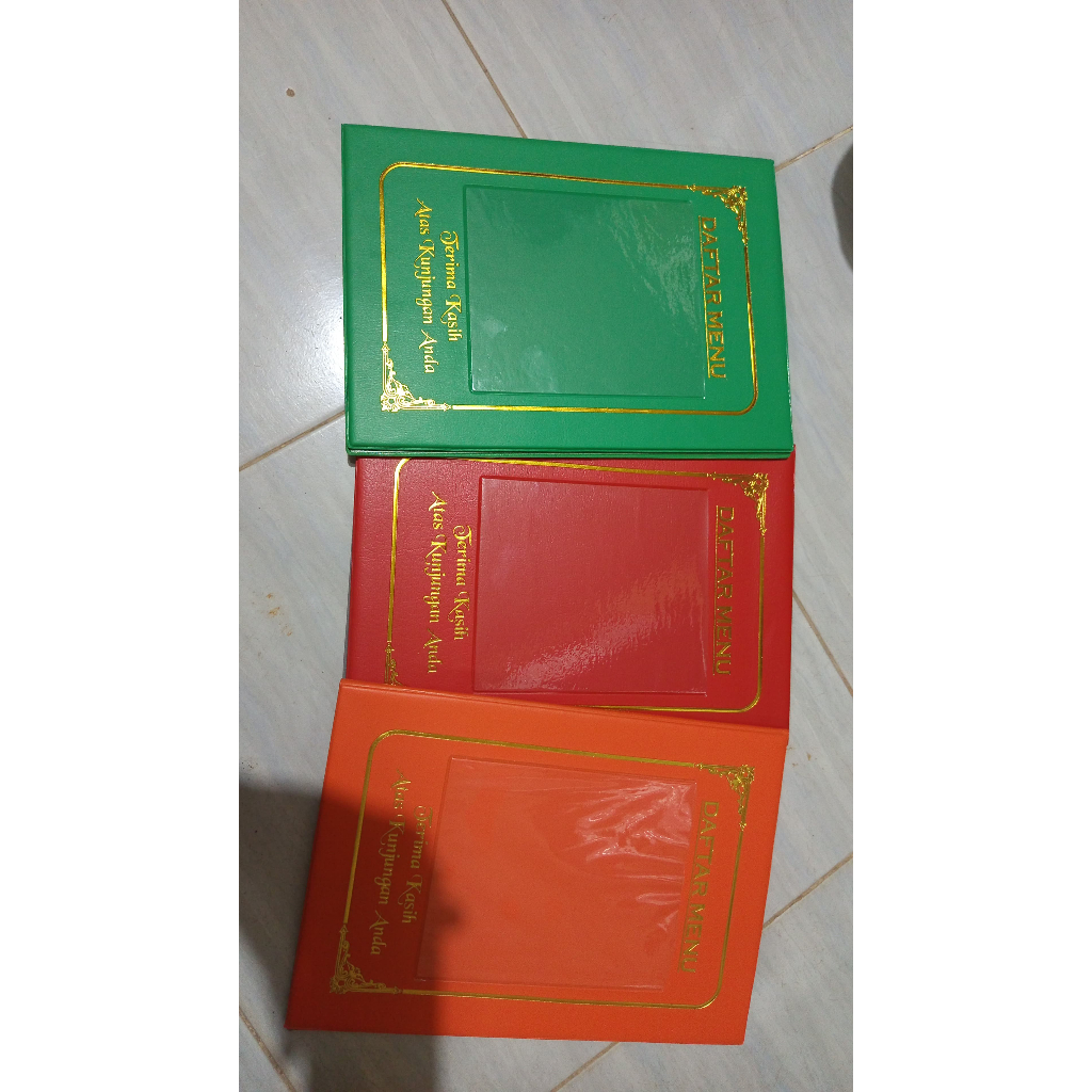 MAP MENU BUKU MENU MAKANAN MINUMAN