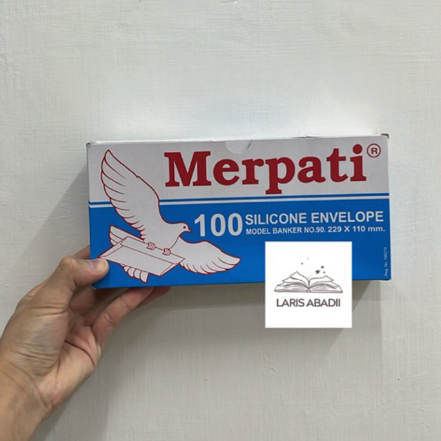 Amplop Merpati No.90 Panjang Putih Polos Silicone Amplop Putih